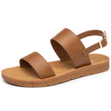 Alpine Swiss Beth Womens Flat Sandals Two Strap Buckle Slides Comfortable Summer – Tan