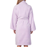 Alpine Swiss Blair Women Cotton Terry Cloth Bathrobe Shawl Collar Velour Spa Robe – Lilac