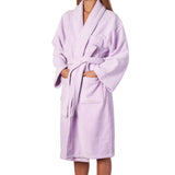 Alpine Swiss Blair Women Cotton Terry Cloth Bathrobe Shawl Collar Velour Spa Robe – Lilac