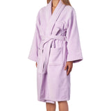 Alpine Swiss Blair Women Cotton Terry Cloth Bathrobe Shawl Collar Velour Spa Robe – Lilac