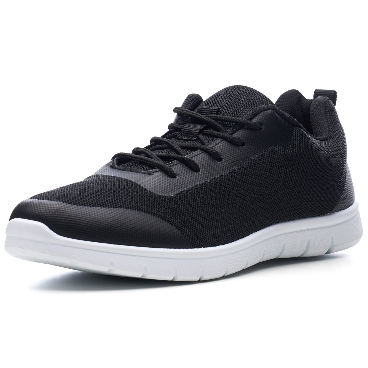 Alpine Swiss Bolt Mens Mesh Sneakers Lightweight Tennis Shoes Casual Trainers – Black