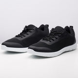 Alpine Swiss Bolt Mens Mesh Sneakers Lightweight Tennis Shoes Casual Trainers – Black