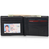 Alpine Swiss RFID Mathias Mens Wallet Deluxe Capacity Passcase Bifold With Divided – Smooth Finish Tan