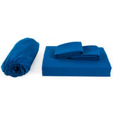 Alpine Swiss 4 Piece Bed Sheet Set Queen King Soft Comfort Hotel Luxury Bedding – Blue