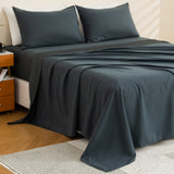 Alpine Swiss 4 Piece Bed Sheet Set Queen King Soft Comfort Hotel Luxury Bedding – Gray