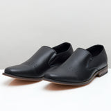 Alpine Swiss Double Diamond Mens Leather Loafers Oxford Slip-on Dress Shoes – Black