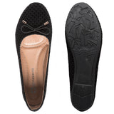 Alpine Swiss Claire Womens Ballet Flats Round Toe Slip On Comfortable Flat Shoes – Black