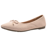 Alpine Swiss Claire Womens Ballet Flats Round Toe Slip On Comfortable Flat Shoes – Champagne Pink