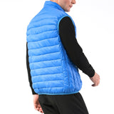 Alpine Swiss Clark Mens Puffer Vest Down Alternative Water Resistant Packable – Blue