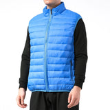 Alpine Swiss Clark Mens Puffer Vest Down Alternative Water Resistant Packable – Blue