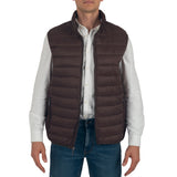Alpine Swiss Clark Mens Puffer Vest Down Alternative Water Resistant Packable – Brown