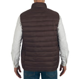 Alpine Swiss Clark Mens Puffer Vest Down Alternative Water Resistant Packable – Brown