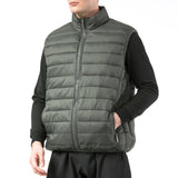 Alpine Swiss Clark Mens Puffer Vest Down Alternative Water Resistant Packable – Olive