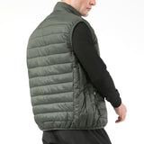 Alpine Swiss Clark Mens Puffer Vest Down Alternative Water Resistant Packable – Olive