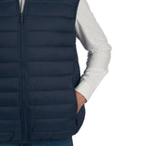 Alpine Swiss Clark Mens Puffer Vest Down Alternative Water Resistant Packable – Navy