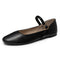 Alpine Swiss Cleo Women’s Mary Jane Ballet Flats Stylish Comfy Round Toe Dress Shoes – Black