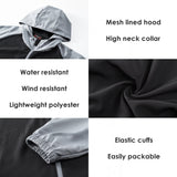Alpine Swiss Cory Mens Light Windbreaker Jacket Water-Resistant Packable Hooded – Black