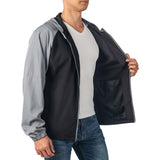 Alpine Swiss Cory Mens Light Windbreaker Jacket Water-Resistant Packable Hooded – Black