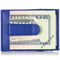 Alpine Swiss Mens Money Clip Thin Front Pocket Wallet Genuine Leather Card Case – Crosshatch Blue