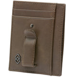 Alpine Swiss Double Diamond Mens RFID Money Clip Minimalist Front Pocket Wallet – Gray