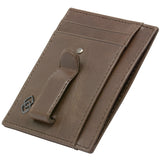 Alpine Swiss Double Diamond Mens RFID Money Clip Minimalist Front Pocket Wallet – Gray