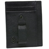 Alpine Swiss Double Diamond Mens RFID Money Clip Minimalist Front Pocket Wallet – Black