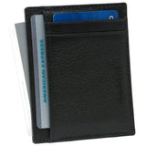 Alpine Swiss Double Diamond Mens RFID Money Clip Minimalist Front Pocket Wallet – Black