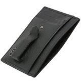 Alpine Swiss Double Diamond Mens RFID Money Clip Minimalist Front Pocket Wallet – Black