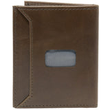 Alpine Swiss Men RFID Leather Wallet Slim Front Pocket Wallet Business Card Case – Brownstone