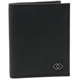 Alpine Swiss Men RFID Leather Wallet Slim Front Pocket Wallet Business Card Case – Crosshatch Black