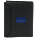 Alpine Swiss Men RFID Leather Wallet Slim Front Pocket Wallet Business Card Case – Crosshatch Black
