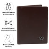 Alpine Swiss Men RFID Leather Wallet Slim Front Pocket Wallet Business Card Case – Cordoba Brown