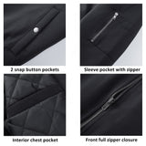 Alpine Swiss Damon Mens Bomber Jacket – Black