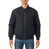 Alpine Swiss Damon Mens Bomber Jacket – Black