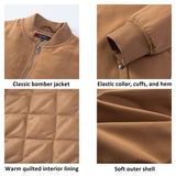 Alpine Swiss Damon Mens Bomber Jacket – Tan
