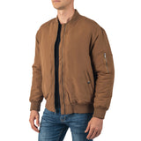 Alpine Swiss Damon Mens Bomber Jacket – Tan