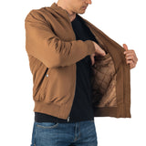 Alpine Swiss Damon Mens Bomber Jacket – Tan