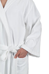 Alpine Swiss Dane Mens Hooded Bathrobe Cotton Terry Cloth Luxury Hotel Spa Robe – White