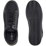 Alpine Swiss David Mens Fashion Sneakers Lace Up Low Top Retro Tennis Shoes – Black