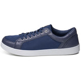 Alpine Swiss David Mens Fashion Sneakers Lace Up Low Top Retro Tennis Shoes – Blue