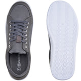Alpine Swiss David Mens Fashion Sneakers Lace Up Low Top Retro Tennis Shoes – Gray