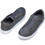 Alpine Swiss David Mens Fashion Sneakers Lace Up Low Top Retro Tennis Shoes – Gray