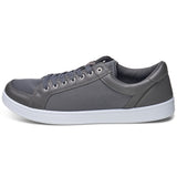 Alpine Swiss David Mens Fashion Sneakers Lace Up Low Top Retro Tennis Shoes – Gray