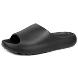 Alpine Swiss Edgar Men's Cloud Slides Ultra-Comfortable Arch Support Pillow Slippers – Black