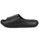 Alpine Swiss Edgar Men's Cloud Slides Ultra-Comfortable Arch Support Pillow Slippers – Black