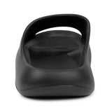 Alpine Swiss Edgar Men's Cloud Slides Ultra-Comfortable Arch Support Pillow Slippers – Black