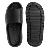 Alpine Swiss Edgar Men's Cloud Slides Ultra-Comfortable Arch Support Pillow Slippers – Black