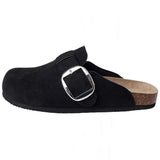 Alpine Swiss Edith Womens Clog Slip On Shoes – Black