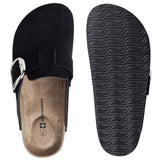 Alpine Swiss Edith Womens Clog Slip On Shoes – Black
