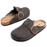 Alpine Swiss Edith Womens Clog Slip On Shoes – Gray